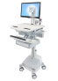 Фото #2 товара Ergotron StyleView - Multimedia cart - Aluminium - Grey - White - Aluminium - Plastic - Zinc steel - Flat panel - 16.8 kg - 61 cm (24")