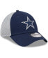 Фото #4 товара Men's Navy, Gray Dallas Cowboys Main Neo 39THIRTY Flex Hat