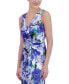 Фото #5 товара Women's Floral-Print Twist-Front Gown