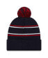 Фото #2 товара Men's Navy USMNT Marquee Cuffed Knit Hat with Pom