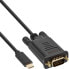 Фото #1 товара InLine USB Display Cable - USB-C male / VGA male (DP Alt Mode) - black - 2m
