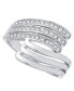 ფოტო #1 პროდუქტის Pavé Triple-Row Wrap Ring, Created for Macy's