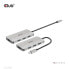 Фото #3 товара Club 3D USB Gen2 Type-C to 10Gbps 4x USB Type-A Hub - USB 3.2 Gen 2 (3.1 Gen 2) Type-C - USB 3.2 Gen 2 (3.1 Gen 2) Type-A - 10000 Mbit/s - Black - Silver - Round cable - 0.262 m