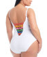Фото #2 товара Plus Size Lets Get Knotty One-Piece Swimsuit