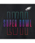 Men's Black Philadelphia Eagles Super Bowl LVII Open Sky Big and Tall T-shirt