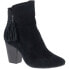 Фото #2 товара Hush Puppies Daisee Billie Fringe Zippered Booties Womens Black Casual Boots HW0