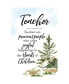 Фото #1 товара Teachers are Woodland Grace Series Wood Plaque with Easel, 6" x 9"