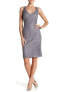 Marina 155601 Women's Sleeveless Lace Dress V-Neck Gun Size 8