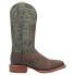 Dan Post Boots Dee TooledInlay Embroidery Square Toe Cowboy Womens Brown, Green