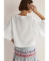 Фото #2 товара Boden Frilly Full Sleeve Linen Top Women's White 18