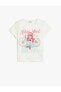 Kız Çocuk T-shirt 4SKG10365AK EKRU
