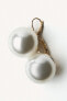 LARGE FAUX PEARL EARRINGS