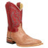 Фото #2 товара Justin Boots Mclane Vintage Smooth Ostrich Embroidered Square Toe Cowboy Mens S