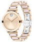 ფოტო #2 პროდუქტის Women's Swiss Bold Evolution 2.0 Blush Ceramic & Carnation Ion Plated Steel Bracelet Watch 34mm