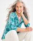 ფოტო #2 პროდუქტის Women's Printed Button-Front Cardigan, Created for Macy's