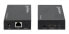Фото #9 товара Manhattan 4K HDMI over Ethernet Extender with Integrated Cables - 4K@30Hz - Distances up to 50m with 2x Cat5e or Cat6 Ethernet Cables (not included) - Black - Three Year Warranty - Blister - 3840 x 2160 pixels - AV transmitter & receiver - 50 m - Wired - Black - HD