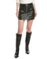 Фото #1 товара Allsaints Cleo Leather Mini Skirt Women's Black Uk 10/Us 6