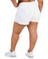 Plus Size Solid Elastic-Back Woven Running Shorts, Created for Macy's