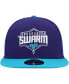 Фото #3 товара Men's Purple, Teal Greensboro Swarm 2022-23 NBA G League Draft 9FIFTY Snapback Hat