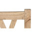 Bench DKD Home Decor Relax 120 x 44 x 87 cm Natural Mindi wood Aluminium