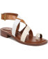 ფოტო #1 პროდუქტის Women's Ina Toe Loop Ankle Strap Stacked Heel Sandals