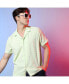 ფოტო #8 პროდუქტის Men's Lime Green Self-Design Box Shirt