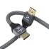 Фото #6 товара Kabel przewód HDMI 2.1 8K 60 Hz 48 Gbps 4K 120 Hz 2K 144 Hz 3 m srebrny