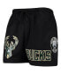 Фото #3 товара Men's Black Milwaukee Bucks Mesh Capsule Shorts