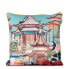 Фото #2 товара Декоративная подушка HF Living Pagoda Вельвет темно-бирюзовая 45x45