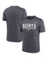 Фото #2 товара Men's Anthracite New Orleans Saints Yardline Velocity Performance T-shirt