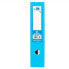 LIDERPAPEL Lever arch file document folio PVC lined with rado spine 75 mm light blue metal compressor