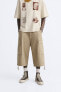 Long cargo bermuda shorts