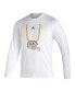 ფოტო #3 პროდუქტის Men's White Miami Hurricanes Turnover Chain Creator Long Sleeve T-shirt