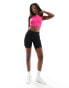 Фото #1 товара Hoxton Haus seamless zip front gym crop top in hot pink