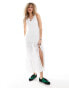 Daisy Street relaxed boho maxi dress in white broiderie Белый, DE 36 - фото #3