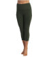 High Waist 3/4 Length Pocket Compression Leggings