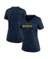 ფოტო #2 პროდუქტის Women's Navy Milwaukee Brewers Authentic Collection Velocity Practice Performance V-Neck T-shirt