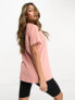 Berghaus Boyfriend t-shirt with central logo in pink