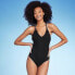 Women's Ribbed Bead Knot Detail One Piece Swimsuit - Shade & Shore