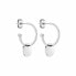 Steel round earrings 3in1 TJ-0055-E-18