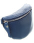 Italian Leather Pouch Women's Blue