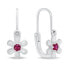 Фото #1 товара Design girl´s silver earrings Flowers EA194W