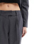 ONLY rhinestone straight leg tailored trouser co-ord in dark grey