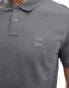 BOSS Orange passenger polo shirt in dark grey