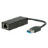 VALUE USB 3.0 to Gigabit Ethernet Converter - Black - 14 mm - 64 mm - 23 mm