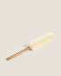 Feather duster with wooden handle