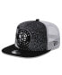Фото #1 товара Men's Black Brooklyn Nets Court Sport Speckle 9Fifty Snapback Hat