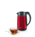 Фото #9 товара Электрический чайник BOSCH TWK3P424 - 1.7 л - 2400 Вт - серый - красный - нержавеющая сталь - индикатор уровня воды - защита от перегрева