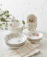 Фото #3 товара Butterfly Meadow 24-Piece Porcelain Bowl Set