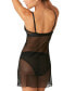 b.tempt'd Women's Opening Act Lace Fishnet Chemise Lingerie Nightgown 914227